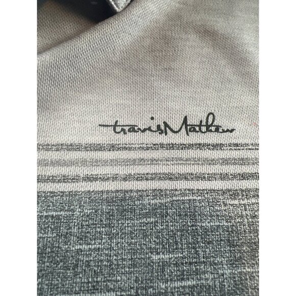 Travis Mathew Small Gray Hiking Polo Soft Breathable Fabric Casual Golf Shirt - Picture 4 of 5